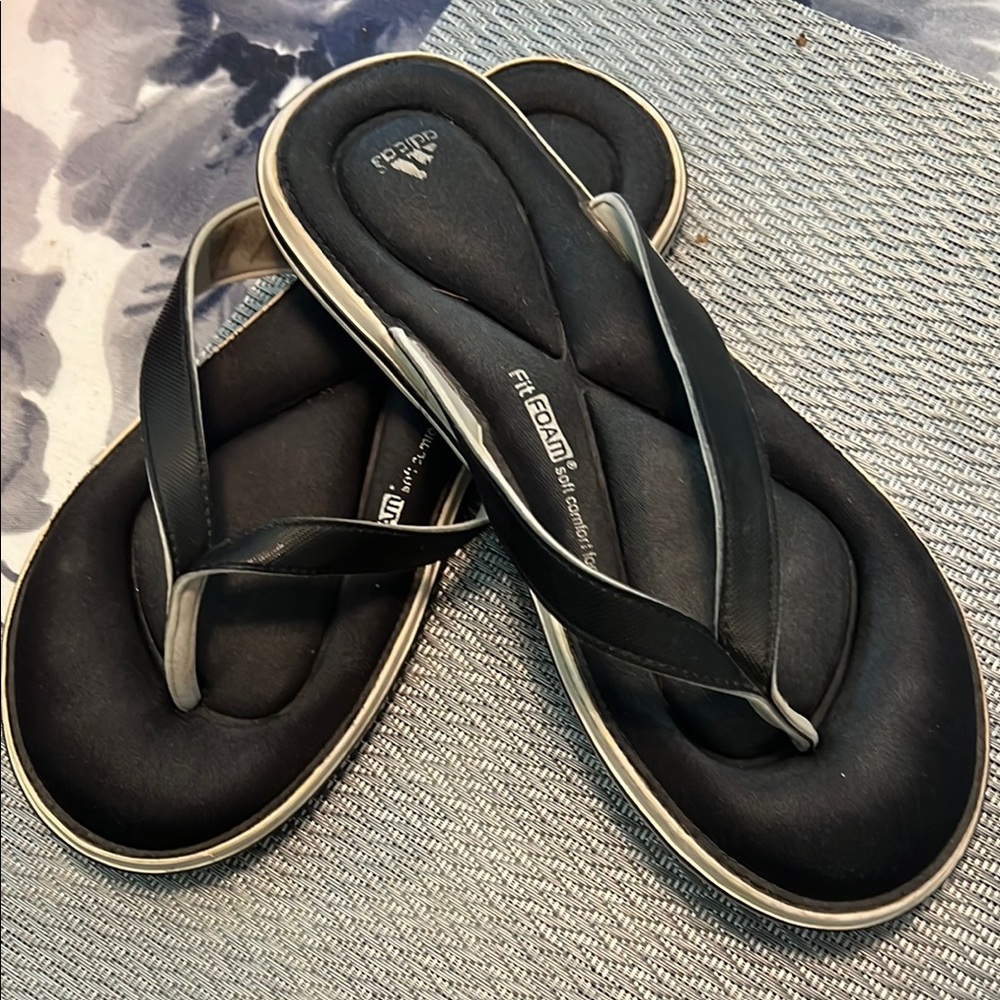 Adidas FitFlop Black and Gray Sandals
